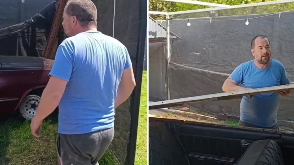 Compró una casa en una subasta y encontró algo sorprendente al revisar el patio (Imagen captura vídeo).