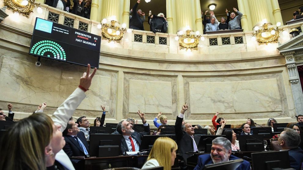 El oficialismo celebró la sanción del proyecto impulsado por Sergio Massa (Foto: Senado Argentina)