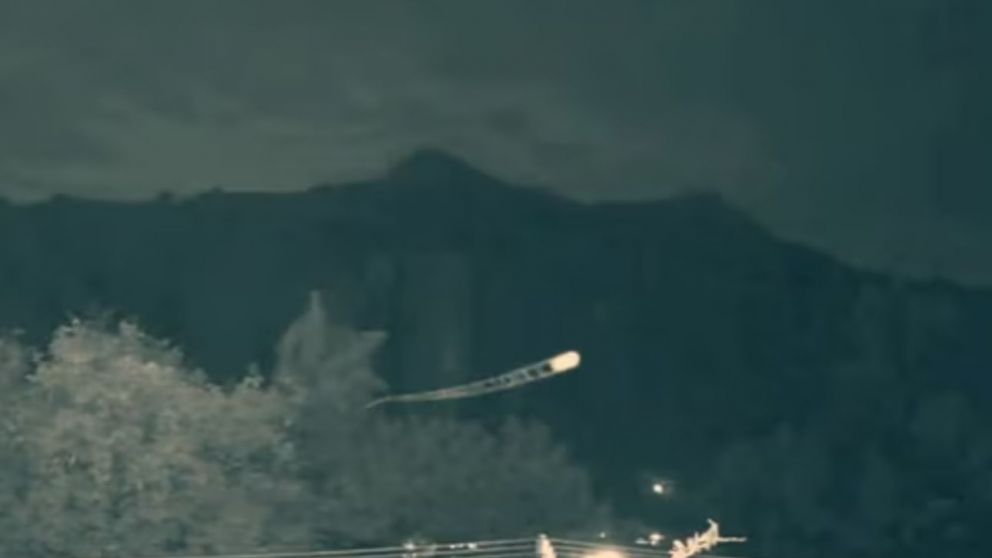 El avistaje del ovni tuvo lugar en M�xico (Captura de video).
