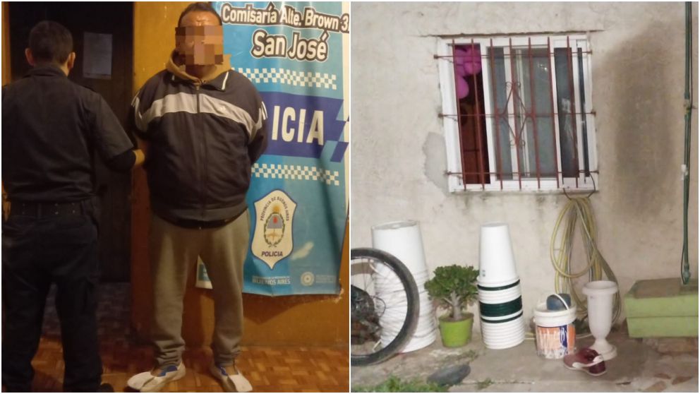 El violento fue detenido y quedó a disposición de la Justicia (Gentileza Policía Bonaerense).