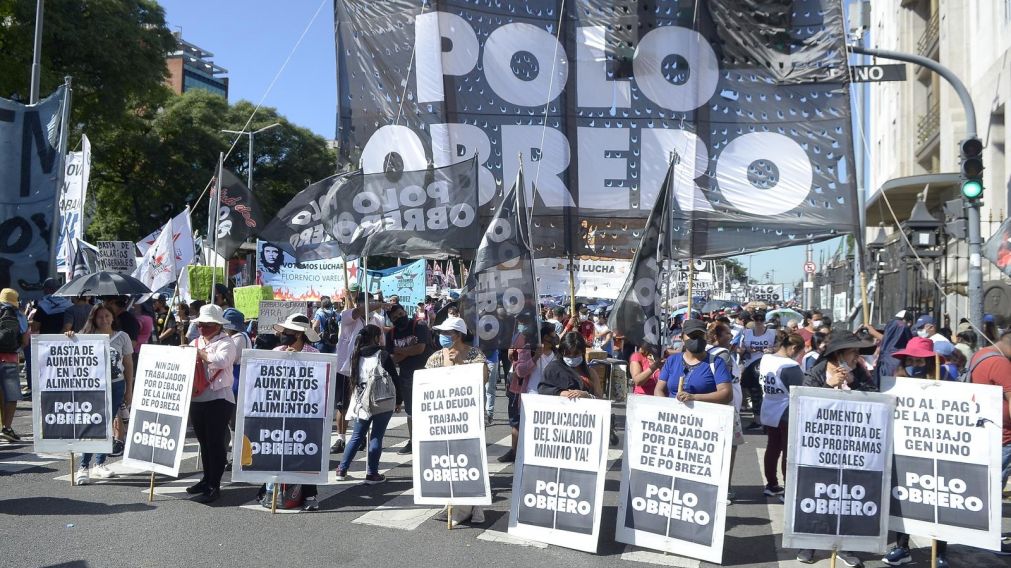 Este miércoles habrá una nueva movilización piquetera en la zona céntrica porteña (Crónica/Fernando Pérez Re/Archivo).