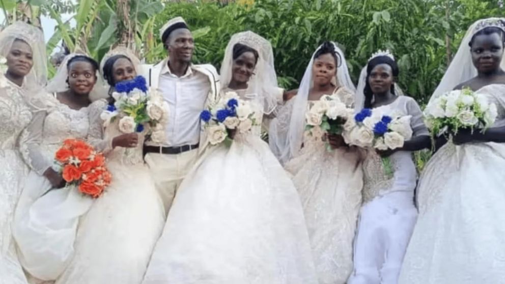 Es curandero y se casó con 7 mujeres al mismo tiempo: dos son hermanas (Foto: X/bcos_tv)