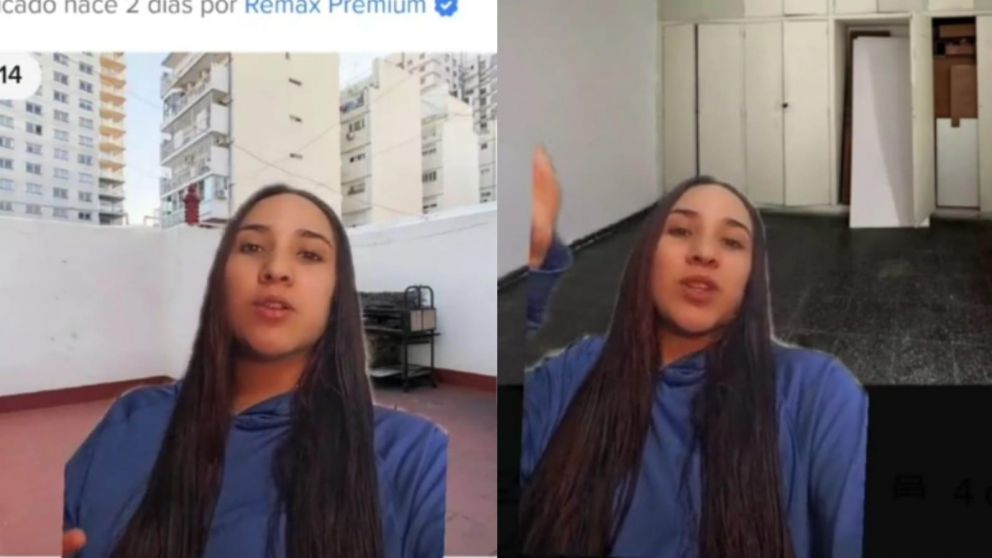 Una joven descargó todo su enojo en TikTok al ver el estado de un departamento por el que piden 900 dólares mensuales para alquilar.