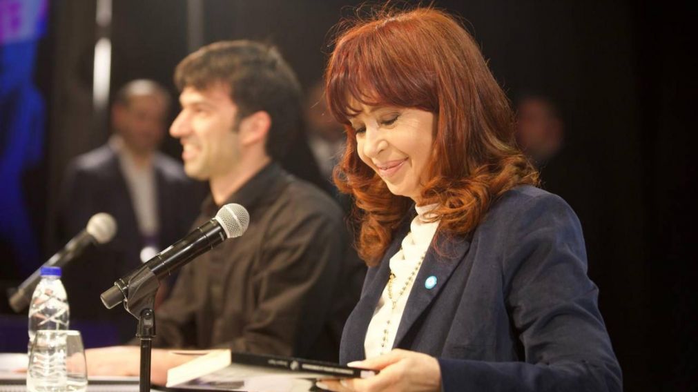 Cristina Kirchner junto a Pedro Rosemblat en la UMET (Telam).