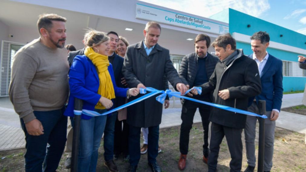 El gobernador bonaerense Axel Kicillof en la inauguración.