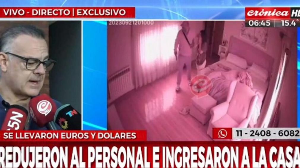 La v�ctima dio detalles del robo sufrido en su vivienda (Cr�nica HD).
