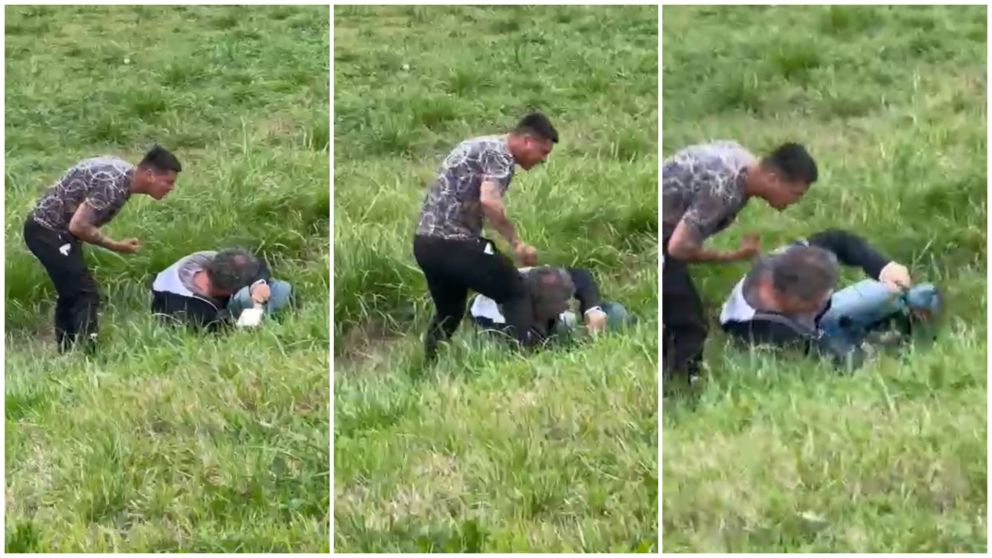 Violento molió a golpes al camarógrafo de Crónica