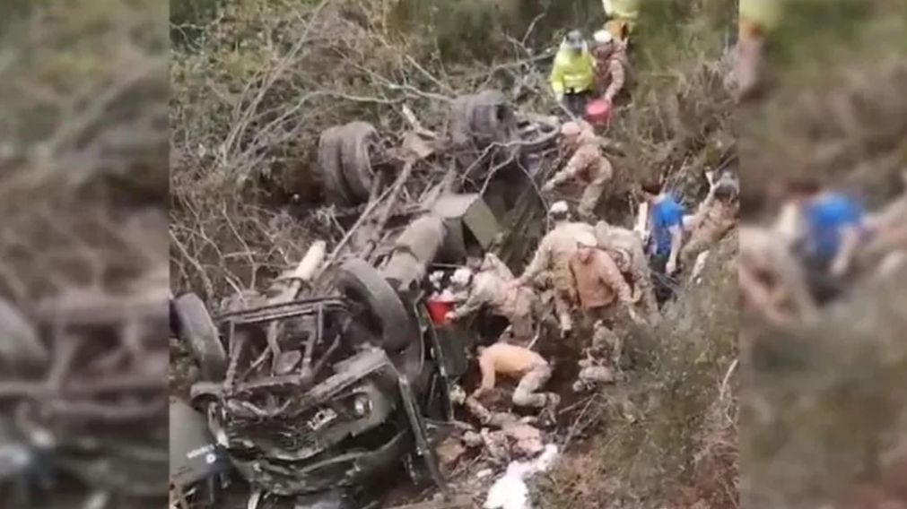 La escena fatídica que dejó muertos (Gentileza FM Montaña).
