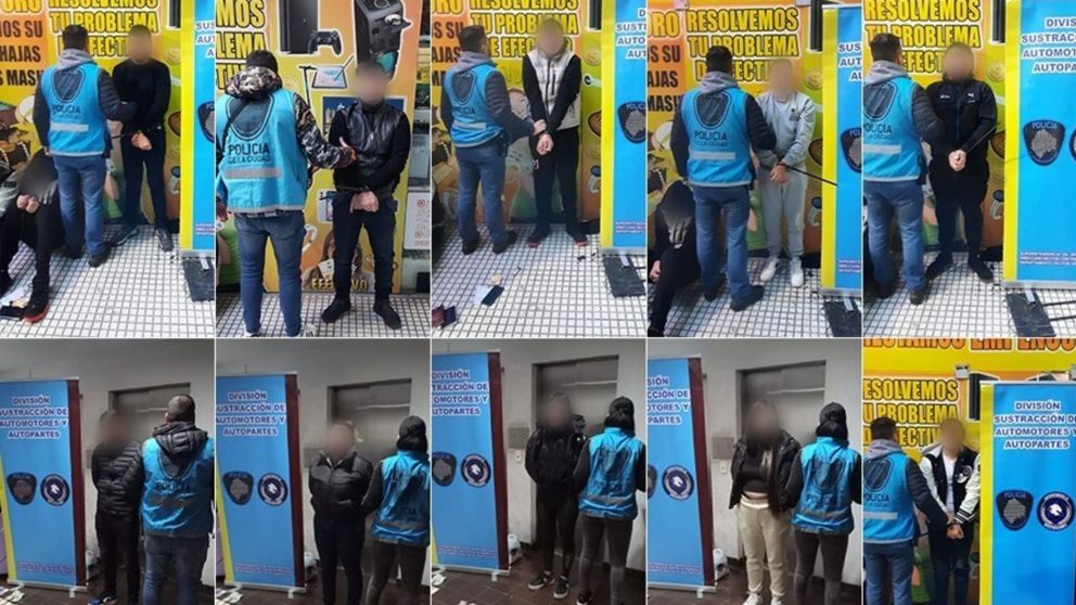 Son diez los integrantes de la banda detenidos.