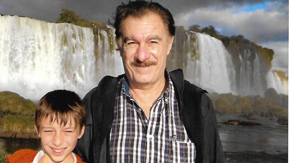 Federico Storani con su hijo Manuel .