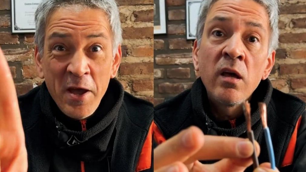 Es electricista, compartió las diferencias entre un cable original y uno "trucho" y fue furor en las redes sociales (TikTok/ @fase.com.ar)