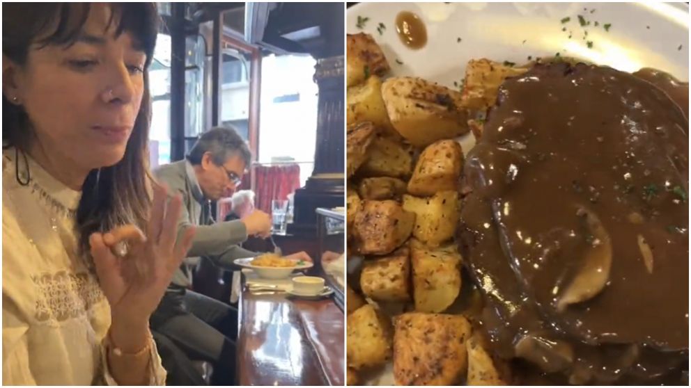 Una mujer fue a un restaurante de CABA y mostr� lo poco que gast�.