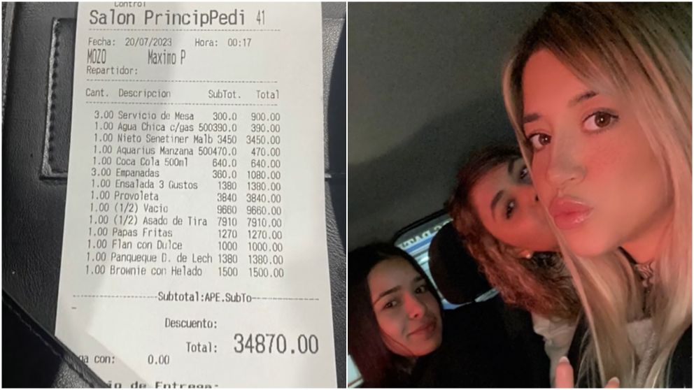 Fue von unas amigas a una famosa parrilla de CABA y quedó sorprendida con el precio que les cobraron.