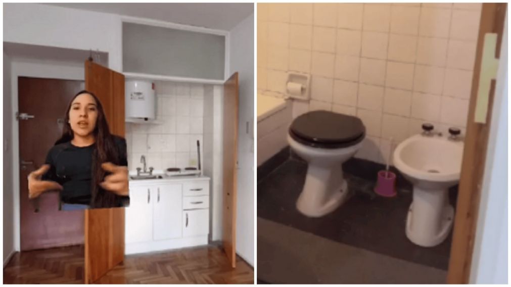 Una joven mostró un departamento en alquiler en Recoleta y es viral (TikTok@sicormar).