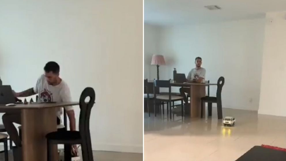 Un joven compró un "camioncito" y le dio un ingenioso uso que maravilló a los argentinos (Imagen captura vídeo).