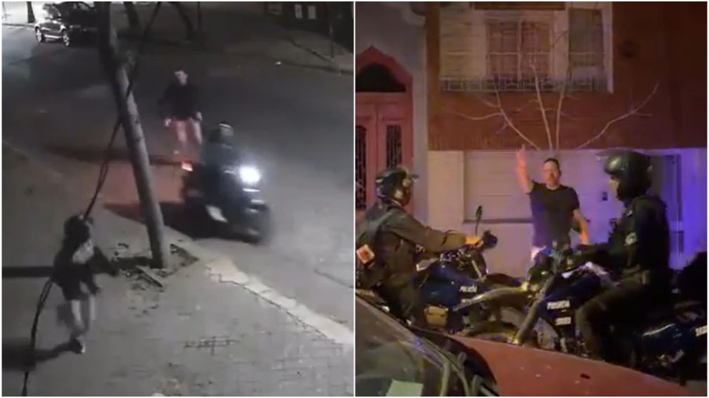 Fue emboscado por cuatro ladrones, los corrió y recuperó su moto.