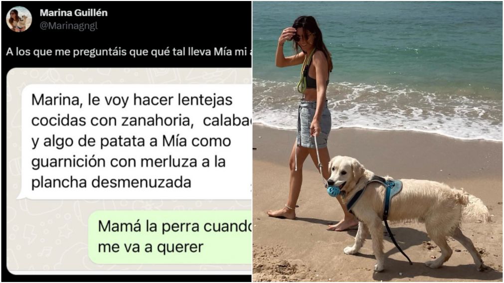 Publicó una graciosa conversación con su madre en relación al cuidado de su perra.