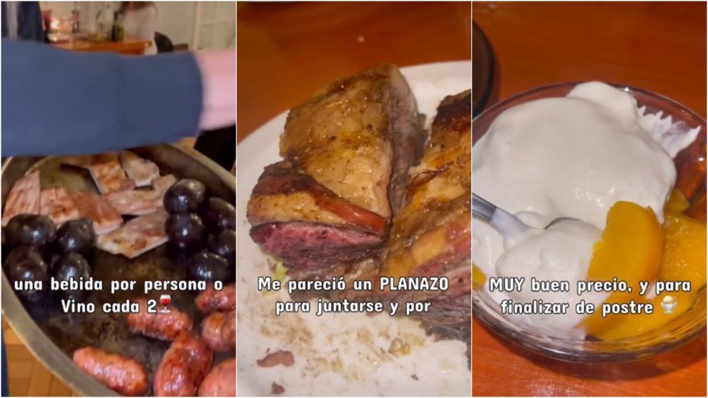 Algunos de las comidas que se sirven en el lugar. (Foto: captura de TikTok "liafoodb")