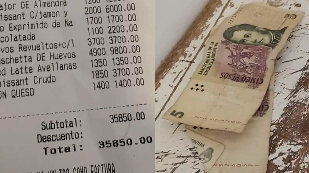 Le dejaron una escaza propina, el mozo los trató de "ratas" y estallaron los comentarios en TikTok.