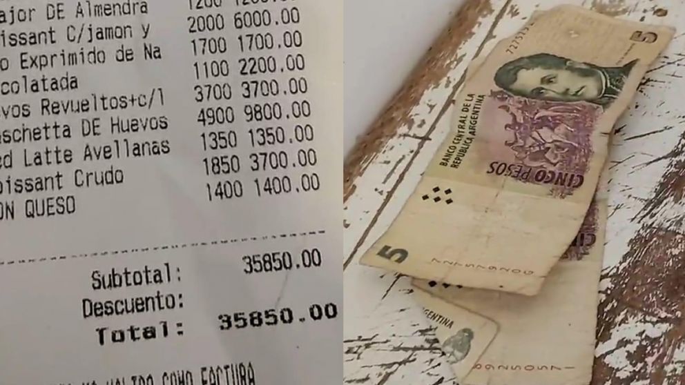 Le dejaron una escaza propina, el mozo los trató de "ratas" y estallaron los comentarios en TikTok.