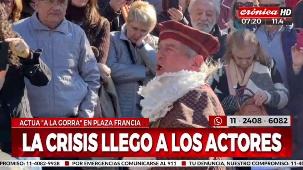 Pablo Alarcón actúa a la gorra para poder llegar a fin de mes