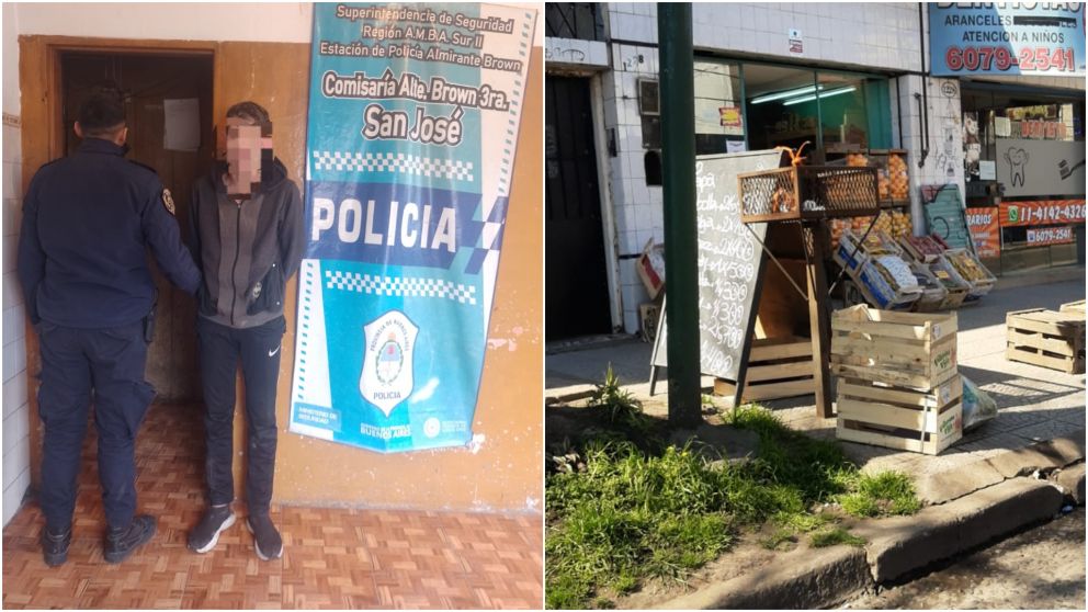 El ladrón no esperaba la feroz reacción de la verdulera, que se resistió al robo.