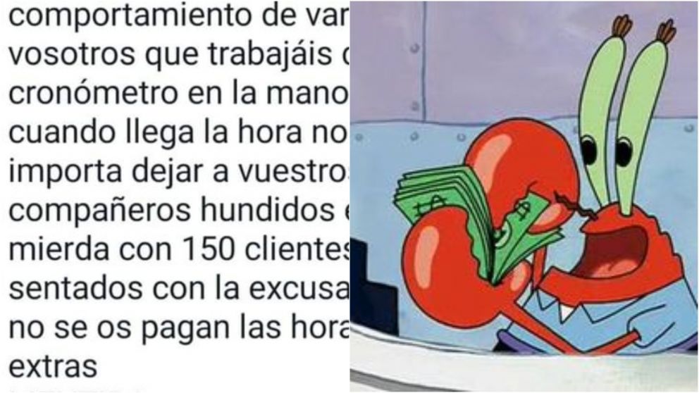 El furioso mensaje del due�o de un restaurante a empleados que no quisieron trabajar horas extras sin recibir paga: "Deber�an renunciar"