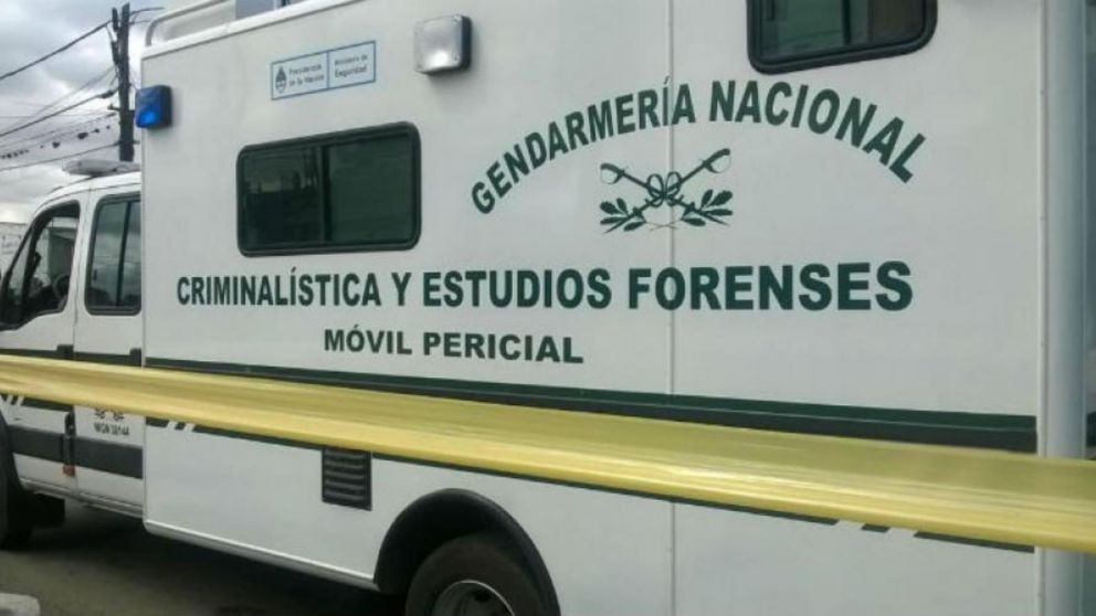 Miembros de la Gendarmería Nacional se ocuparon de desarrollar las pericias.