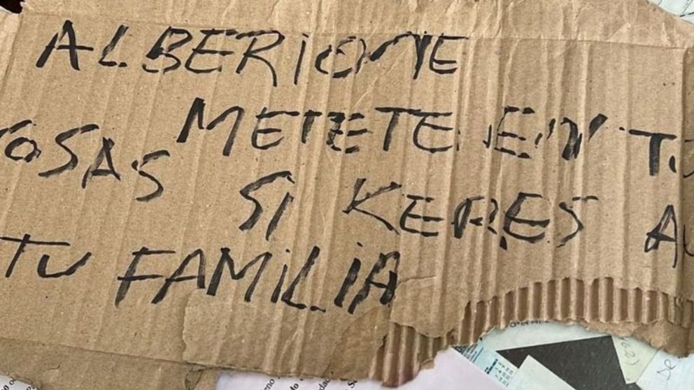 La amenaza que recibió el fiscal.