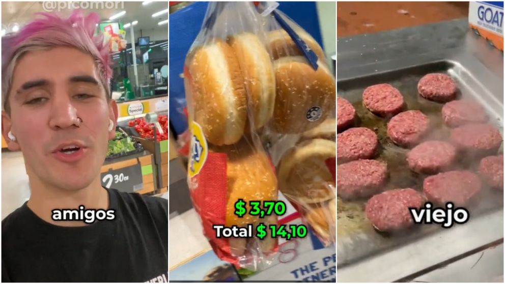 Mostró en TikTok cuánto gastó para hacer unas hamburguesas en Australia y se volvió viral: "Con esa plata, hago un asado para 10 personas"