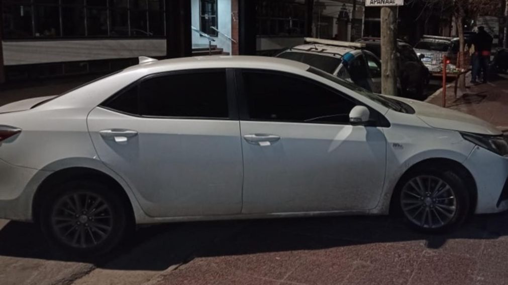 Este es el vehículo que fue secuestrado por las autoridades.