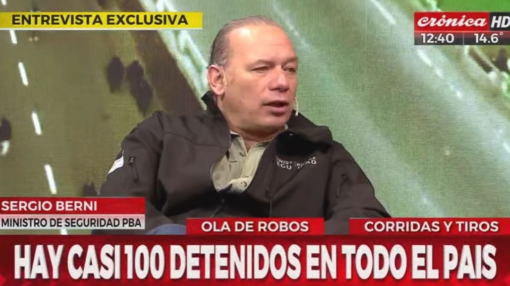 Sergio Berni, en un nuevo mano a mano con Chiche Gelblung (Crónica HD).