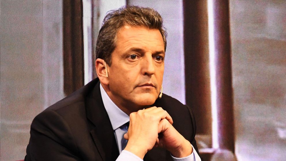 El ministro de Econom�a y precandidato a presidente de Uni�n por la Patria, Sergio Massa (Carlos Ventura / Cr�nica).