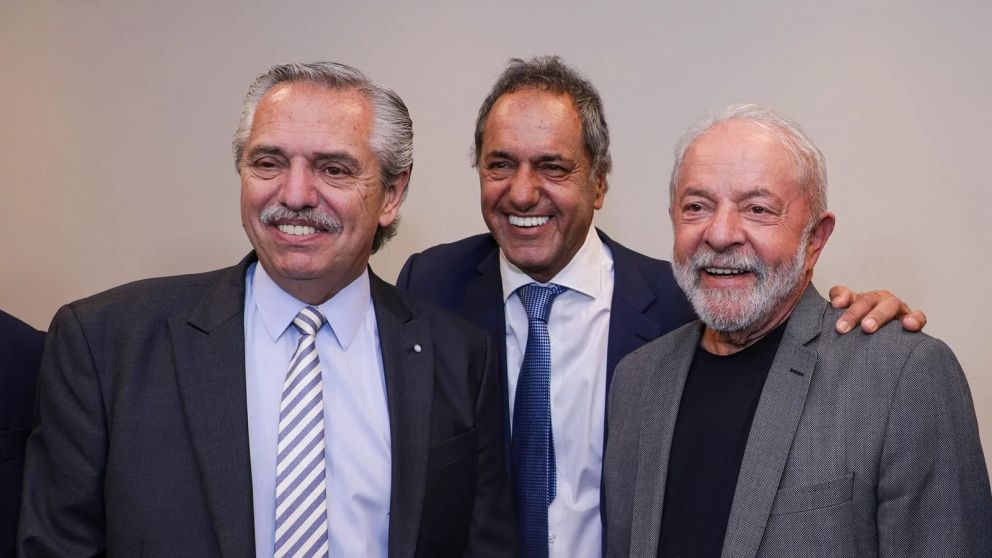 Alberto Fernández, Daniel Scioli y Lula Da Silva celebraron el ingreso de Argentina al BRICS.