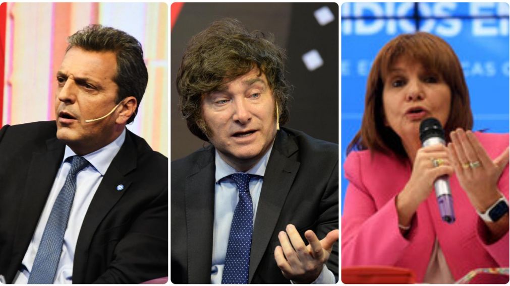 Sergio Massa, Javier Milei y Patricia Bullrich estarán presentes en el encuentro del Consejo de las Américas (Crónica/Carlos y Nahuel Ventura/Archivo).