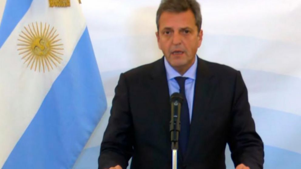 Sergio Massa habl� desde Washington sobre los robos en comercios del pa�s.