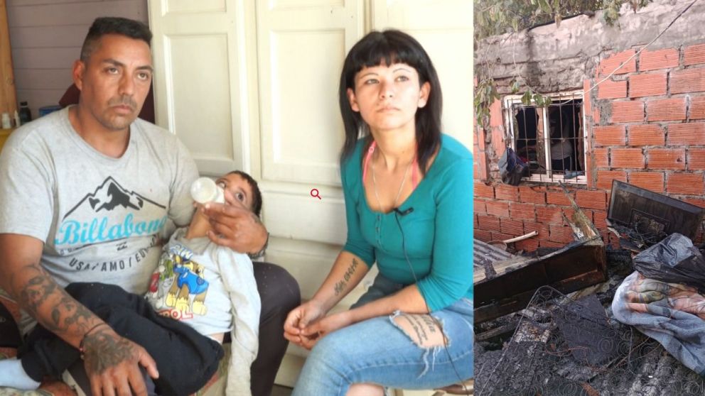 Lo perdieron todo en un incendio y necesitan ayuda para reconstruir su casa y proteger a su hijo con par�lisis cerebral.
