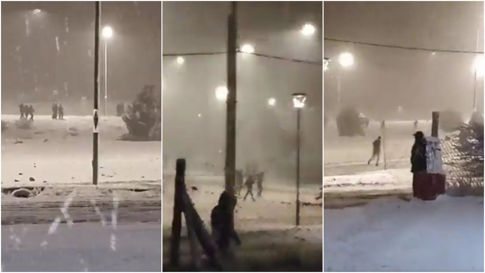 Decenas de personas trataron de robar un supermercado, pero fueron dispersados.