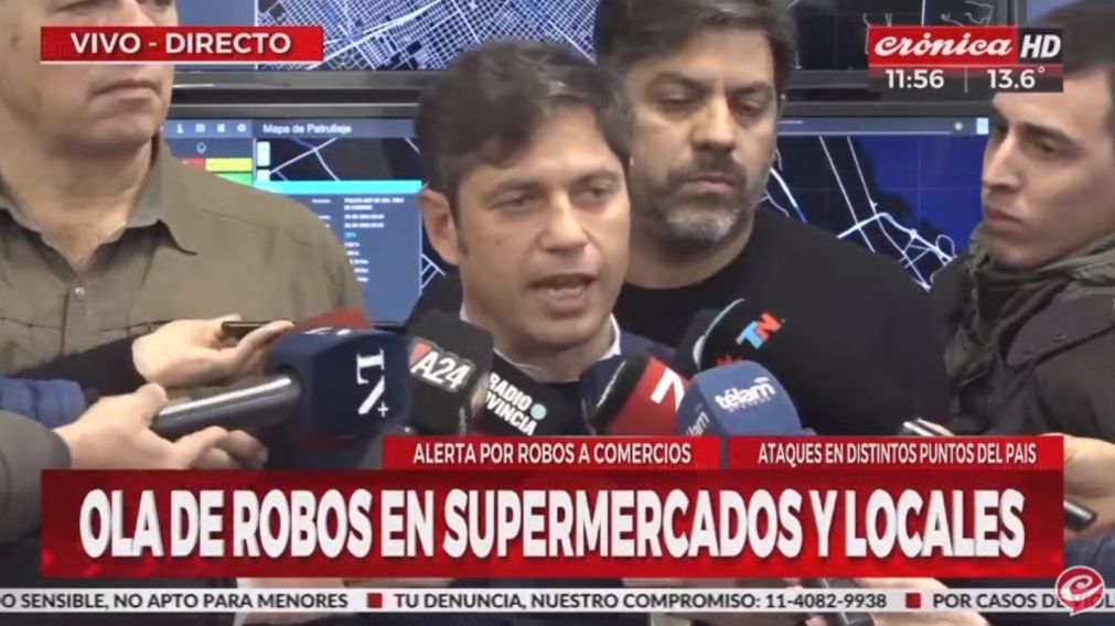 Axel Kicillof, gobernador de Buenos Aires, habló este miércoles al mediodía (Captura de pantalla).