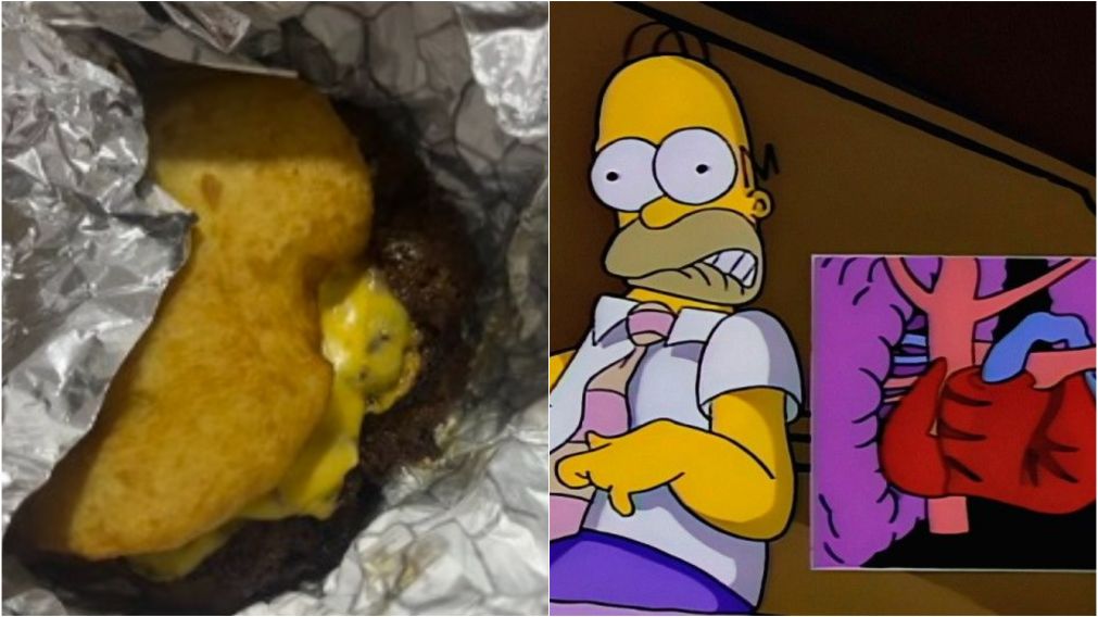 “Gorda frita”: la insólita hamburguesa sin pan que es viral