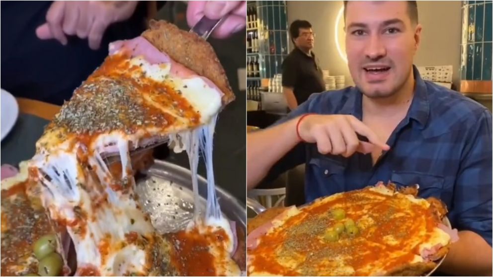 ¿Los partieron en ocho? Pidieron "pizzanesa" en restaurante de Palermo y sorprendieron al revelar cuánto gastaron