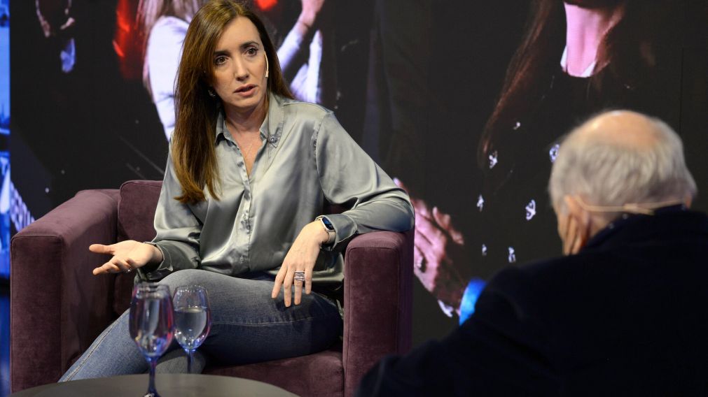 Victoria Villarruel fue entrevistada por Chiche Gelblung en Crónica HD (Crónica / Nahuel Ventura).