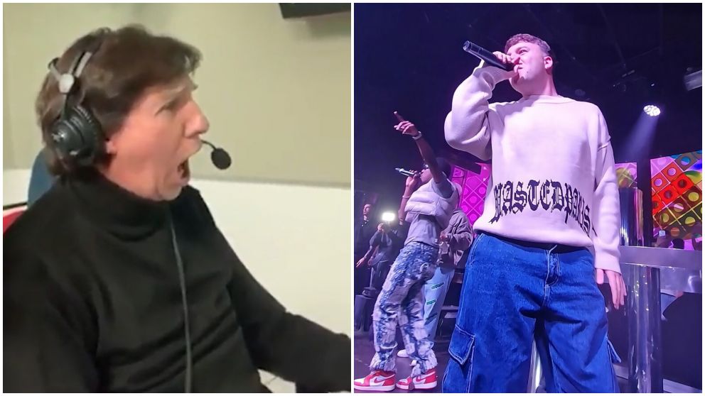 El Bambino interpret� a Quevedo en su relato en el gol del Arsenal.