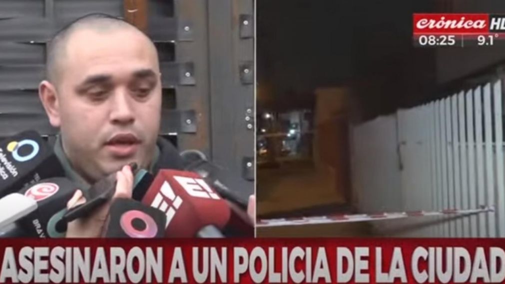 Habl� un familiar del polic�a de la Ciudad asesinado este domingo (Captura de Cr�nica HD).