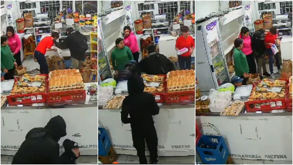 Los malvivientes apuntaron con sus armas a todas las víctimas.