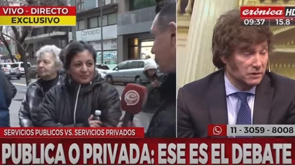 Crónica HD realizó una encuesta en vivo sobre las propuestas educativas de Javier Milei (Captura de pantalla).