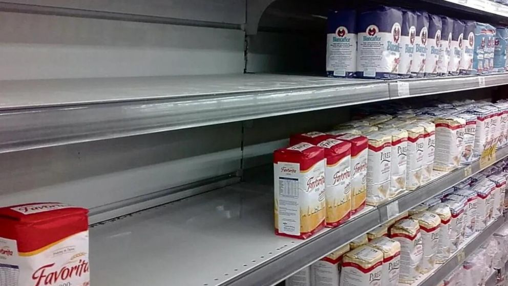 En los últimos días se viene dando un desabastecimiento de distintos productos en las góndolas.