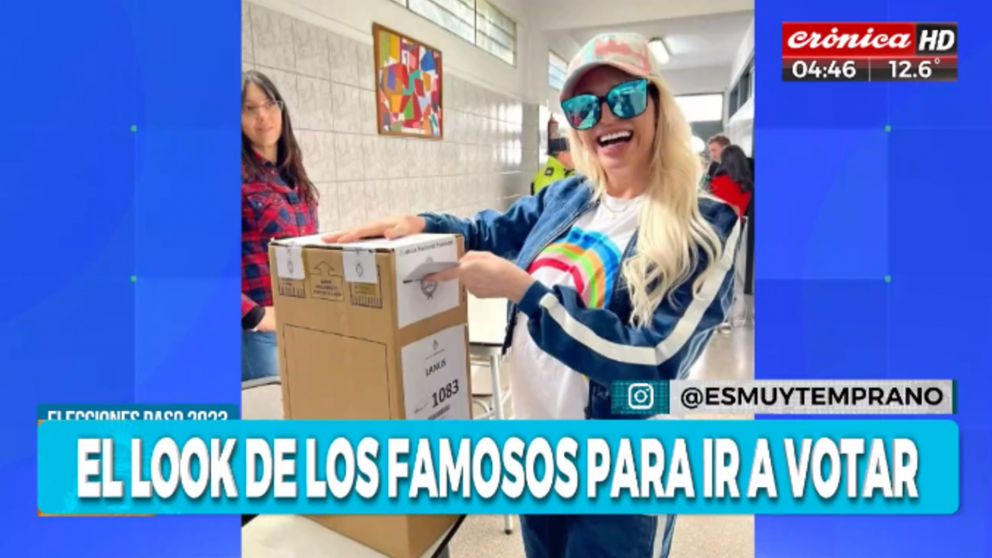 Elecciones 2023: el look de los famosos para ir a votar