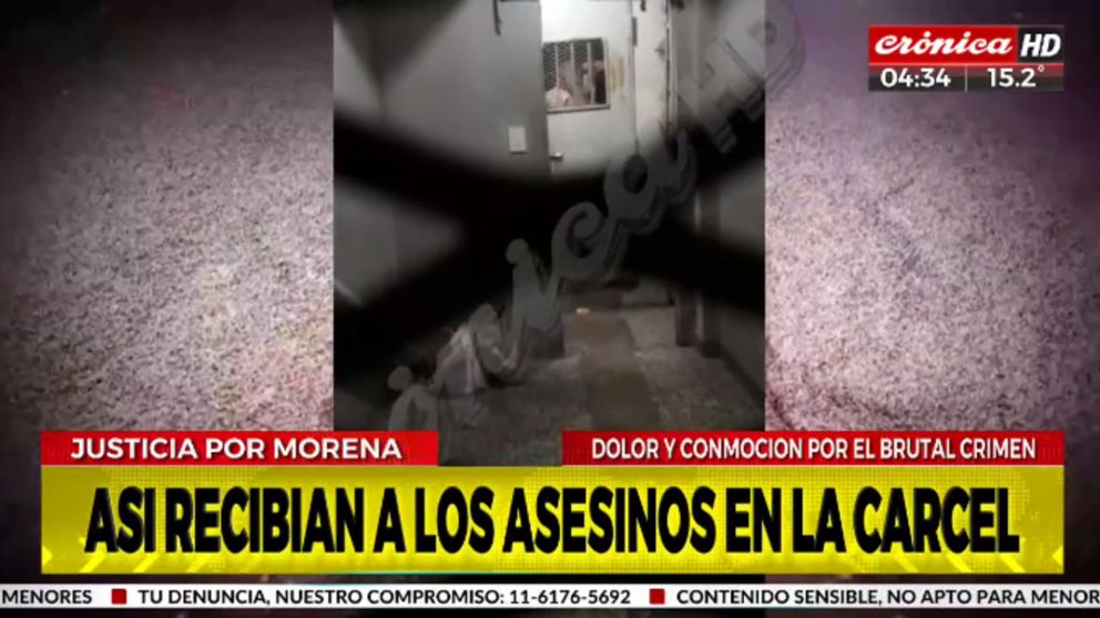 Así recibieron los presos a los asesinos de Morena.