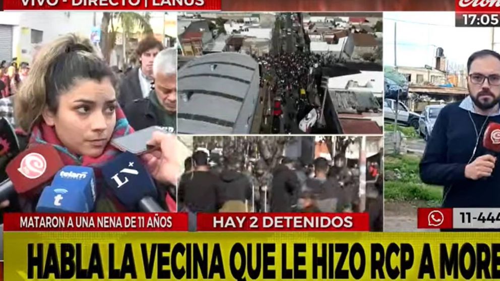Habló la vecina que le hizo RCP a Morena, la nena asesinada por motochorros.